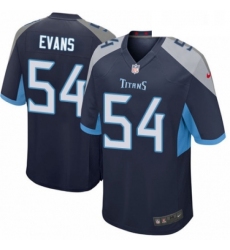 Mens Nike Tennessee Titans 54 Rashaan Evans Game Navy Blue Team Color NFL Jersey