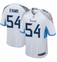 Mens Nike Tennessee Titans 54 Rashaan Evans Game White NFL Jersey