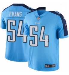 Mens Nike Tennessee Titans 54 Rashaan Evans Limited Light Blue Rush Vapor Untouchable NFL Jersey