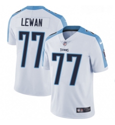 Mens Nike Tennessee Titans 77 Taylor Lewan White Vapor Untouchable Limited Player NFL Jersey