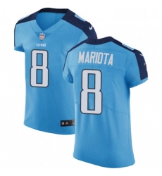 Mens Nike Tennessee Titans 8 Marcus Mariota Light Blue Team Color Vapor Untouchable Elite Player NFL Jersey