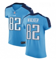 Mens Nike Tennessee Titans 82 Delanie Walker Light Blue Team Color Vapor Untouchable Elite Player NFL Jersey