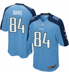 Mens Nike Tennessee Titans 84 Corey Davis Game Light Blue Team Color NFL Jersey