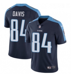 Mens Nike Tennessee Titans 84 Corey Davis Navy Blue Alternate Vapor Untouchable Limited Player NFL Jersey