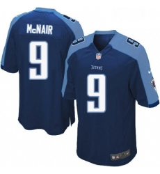 Mens Nike Tennessee Titans 9 Steve McNair Game Navy Blue Alternate NFL Jersey