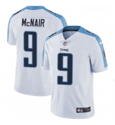 Mens Nike Tennessee Titans 9 Steve McNair White Vapor Untouchable Limited Player NFL Jersey