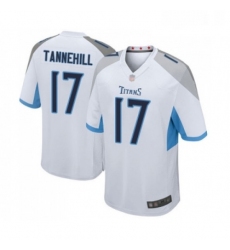 Mens Tennessee Titans 17 Ryan Tannehill Game White Football Jersey
