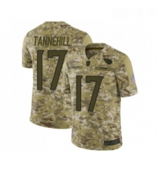 Mens Tennessee Titans 17 Ryan Tannehill Limited Camo 2018 Salute to Service Football Jersey