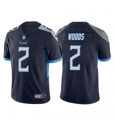 Men's Tennessee Titans #2 Robert Woods Navy Vapor Untouchable Stitched Jersey