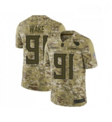 Mens Tennessee Titans 91 Cameron Wake Limited Camo 2018 Salute to Service Football Jersey