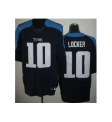 Nike Tennessee Titans 10 Jake Locker Dark Blue Elite NFL Jersey