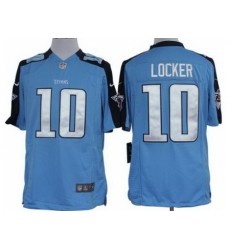 Nike Tennessee Titans 10 Jake Locker Light Blue Limited NFL Jersey