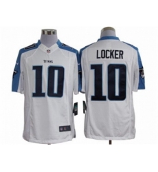 Nike Tennessee Titans 10 Jake Locker White Limited NFL Jersey