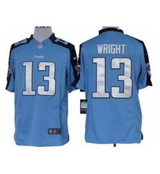 Nike Tennessee Titans 13 Kendall Wright Light Blue Limited NFL Jersey