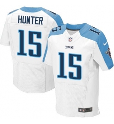 Nike Tennessee Titans #15 Justin Hunter White Men 27s Stitched NFL Elite Jersey