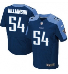 Nike Tennessee Titans #54 Avery Williamson Navy Blue Alternate Mens Stitched NFL Elite Jersey