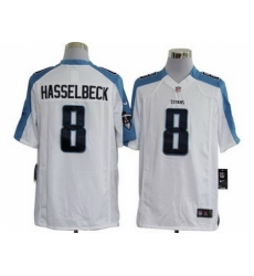 Nike Tennessee Titans 8 Matt Hasselbeck White Game Nike Jersey