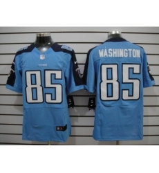 Nike Tennessee Titans 85 Nate Washington Light Blue Elite NFL Jersey