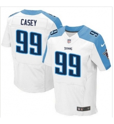 Nike Tennessee Titans #99 Jurrell Casey White Mens Stitched NFL Elite Jersey