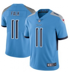 Nike Titans #11 Luke Falk Light Blue Team Color Mens Stitched NFL Vapor Untouchable Limited Jersey