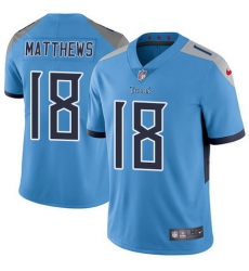 Nike Titans #18 Rishard Matthews Light Blue Team Color Mens Stitched NFL Vapor Untouchable Limited Jersey