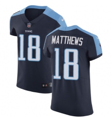 Nike Titans #18 Rishard Matthews Navy Blue Alternate Mens Stitched NFL Vapor Untouchable Elite Jersey