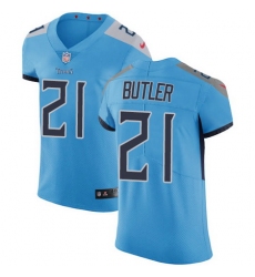 Nike Titans #21 Malcolm Butler Light Blue Team Color Mens Stitched NFL Vapor Untouchable Elite Jersey