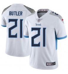 Nike Titans #21 Malcolm Butler White Mens Stitched NFL Vapor Untouchable Limited Jersey