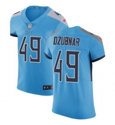 Nike Titans 49 Nick Dzubnar Light Blue Alternate Men Stitched NFL New Elite Jersey