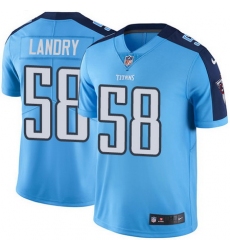 Nike Titans #58 Harold Landry Light Blue Mens Stitched NFL Limited Rush Jersey