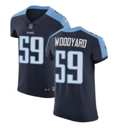 Nike Titans #59 Wesley Woodyard Navy Blue Alternate Mens Stitched NFL Vapor Untouchable Elite Jersey