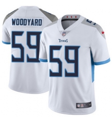 Nike Titans #59 Wesley Woodyard White Mens Stitched NFL Vapor Untouchable Limited Jersey