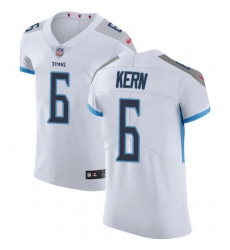 Nike Titans #6 Brett Kern White Mens Stitched NFL Vapor Untouchable Elite Jersey