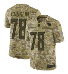 Nike Titans #78 Jack Conklin Camo Men Stitched NFL Limited 2018 Salute To Service Jersey