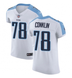 Nike Titans #78 Jack Conklin White Mens Stitched NFL Vapor Untouchable Elite Jersey