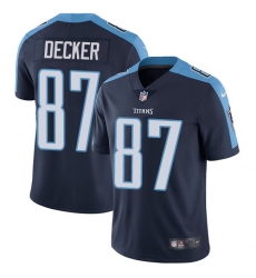Nike Titans #87 Eric Decker Navy Blue Alternate Mens Stitched NFL Vapor Untouchable Limited Jersey