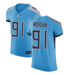 Nike Titans #91 Derrick Morgan Light Blue Team Color Mens Stitched NFL Vapor Untouchable Elite Jersey