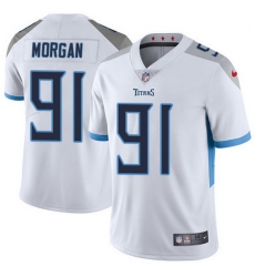 Nike Titans #91 Derrick Morgan White Mens Stitched NFL Vapor Untouchable Limited Jersey