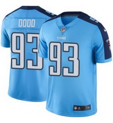 Nike Titans #93 Kevin Dodd Light Blue Mens Stitched NFL Limited Rush Jersey
