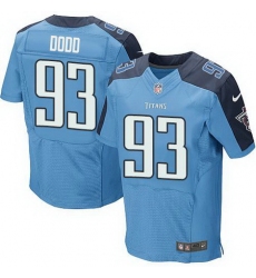 Nike Titans #93 Kevin Dodd Light Blue Team Color Mens Stitched NFL Elite Jersey