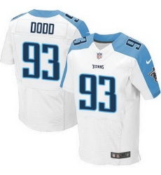 Nike Titans #93 Kevin Dodd White Mens Stitched NFL Elite Jersey