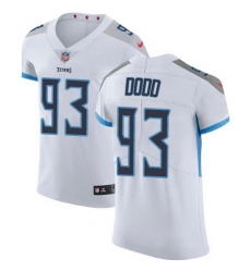 Nike Titans #93 Kevin Dodd White Mens Stitched NFL Vapor Untouchable Elite Jersey