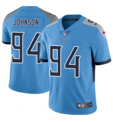 Nike Titans #94 Austin Johnson Light Blue Team Color Mens Stitched NFL Vapor Untouchable Limited Jersey