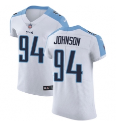 Nike Titans #94 Austin Johnson White Mens Stitched NFL Vapor Untouchable Elite Jersey