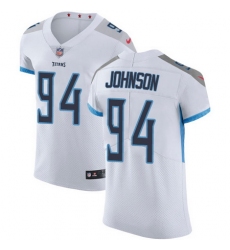 Nike Titans #94 Austin Johnson White Mens Stitched NFL Vapor Untouchable Elite Jersey
