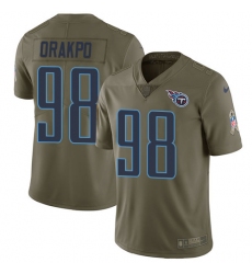 Nike Titans #98 Brian Orakpo Olive Mens Stitched NFL Limited 2017 Salute to Service Jersey