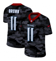 Tennessee Titans 11 A J  Brown Men Nike 2020 Black CAMO Vapor Untouchable Limited Stitched NFL Jersey