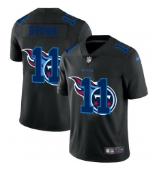 Tennessee Titans 11 A J  Brown Men Nike Team Logo Dual Overlap Limited NFL Jersey Black