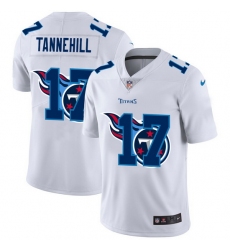 Tennessee Titans 17 Ryan Tannehill White Men Nike Team Logo Dual Overlap Limited NFL Jersey