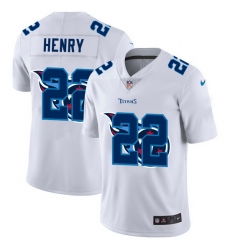 Tennessee Titans 22 Derrick Henry White Men Nike Team Logo Dual Overlap Limited NFL Jersey